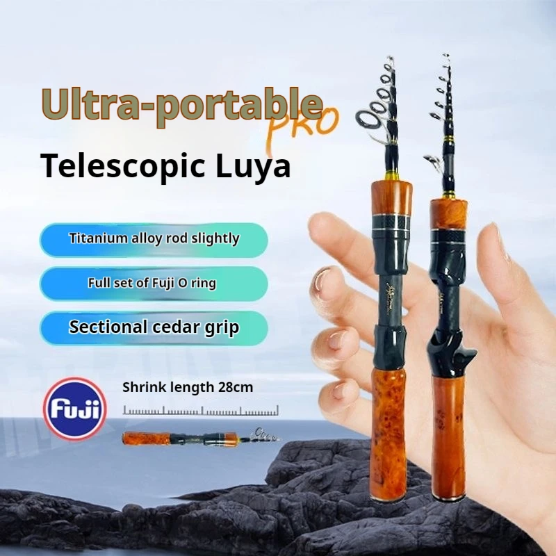 

New Travel Fishing Rod, Fishing Rod, Luya Rod, Fishing Rod, Long-Range Lightweight Carbon Fiber Sea Rod, Sea Fishing Rod, Short Section Telescopic Fishing Gear Supplies