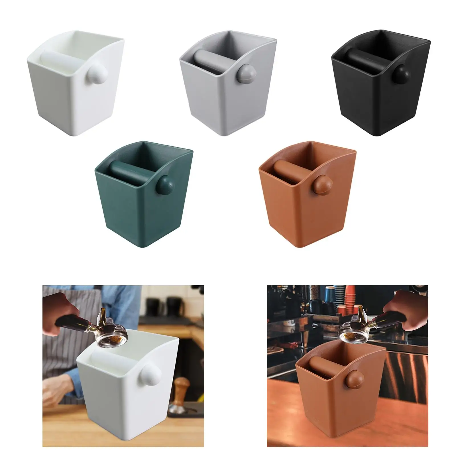 Kotak ketukan kopi, tempat sampah Espresso dapat dilepas untuk rumah Hotel kantor