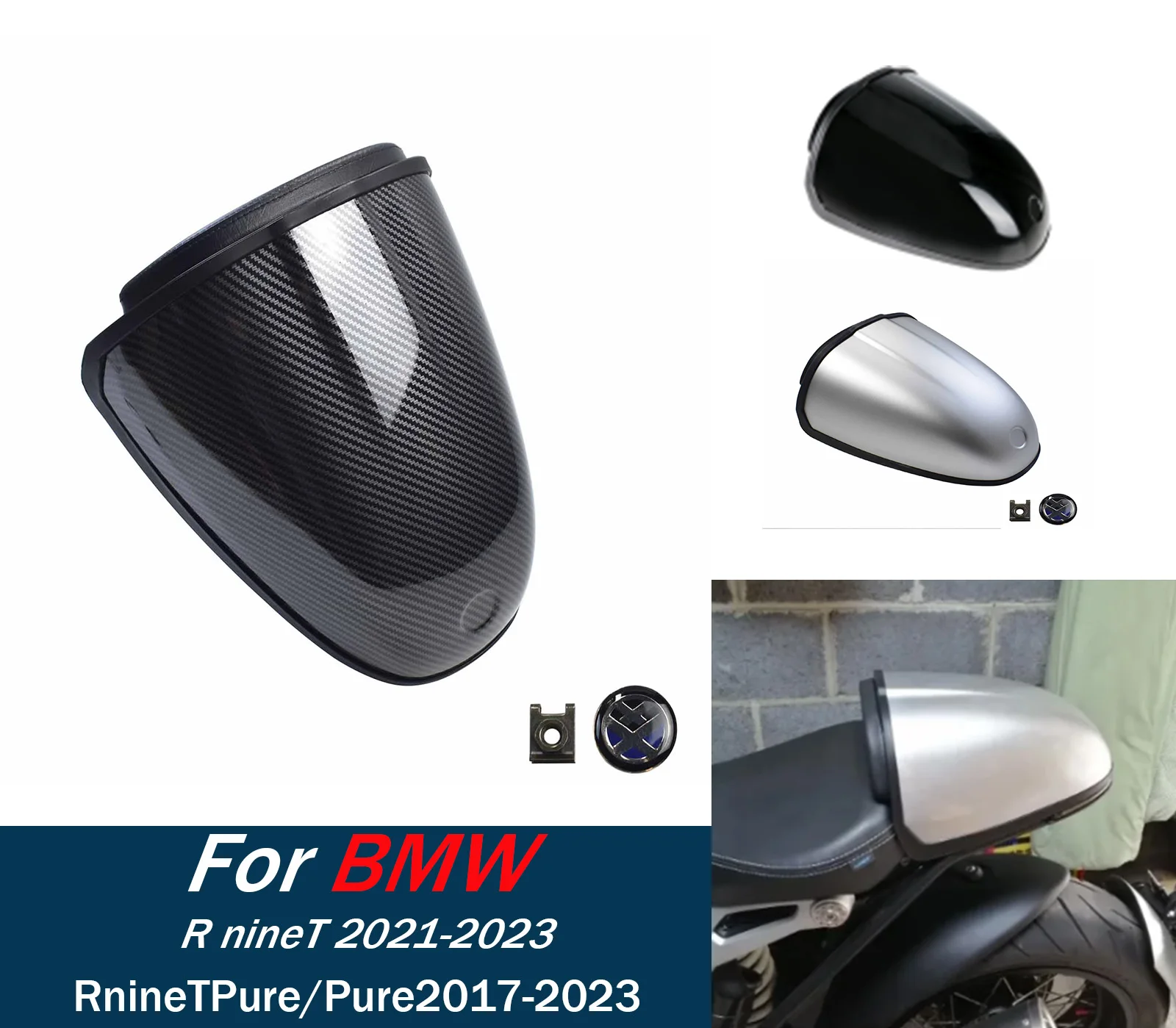 

Заднее сиденье мотоцикла, одиночный соло, чехол на сиденье, капот, горб для BMW R Nine T 5 Pure Racer R9T 2017-2023, аксессуары