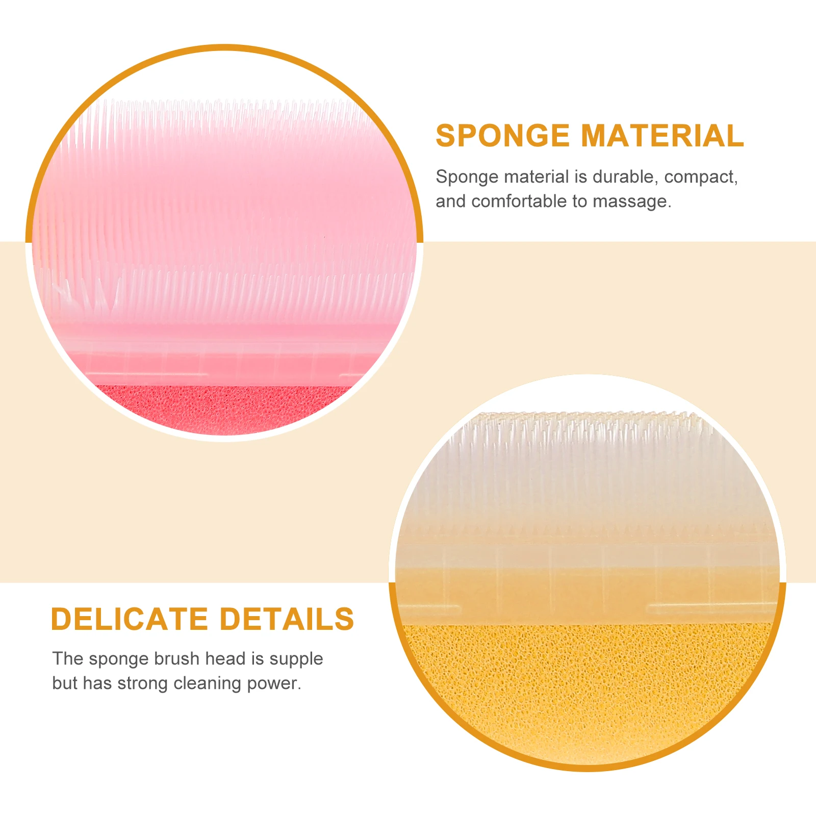 

2 Pcs Clean Tactile Brush Newborn Bath Massage Sponge Baby Sponges for Newborns