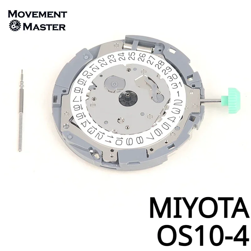 MIYOTA-Pièces de mouvement de montre à quartz, calendrier à quatre heures, 6 aiguilles, 6,9, 12 petites secondes, OS10