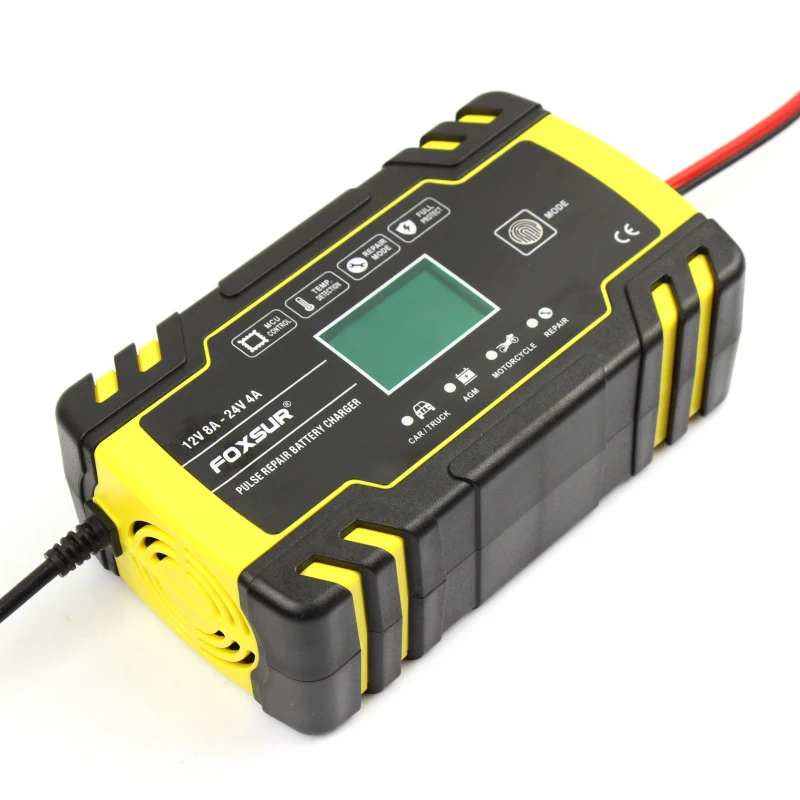

12V/24V 8A Smart Battery Charger Automatic Start Fast Charger Use For Car Motorcycle Truck Deepcycle Wet Acid