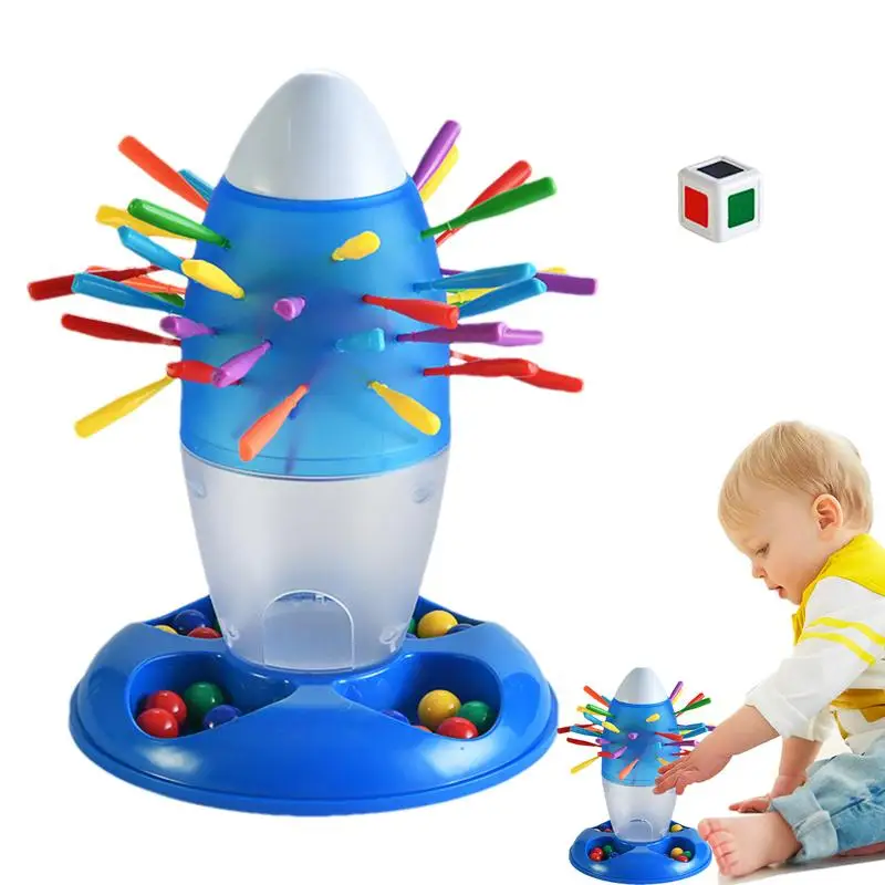 

Balance Game Toys Rocket-Shaped Educational Toys Kids Board Games Funny Multifunctional Stick Balance Game Montessori Board Game