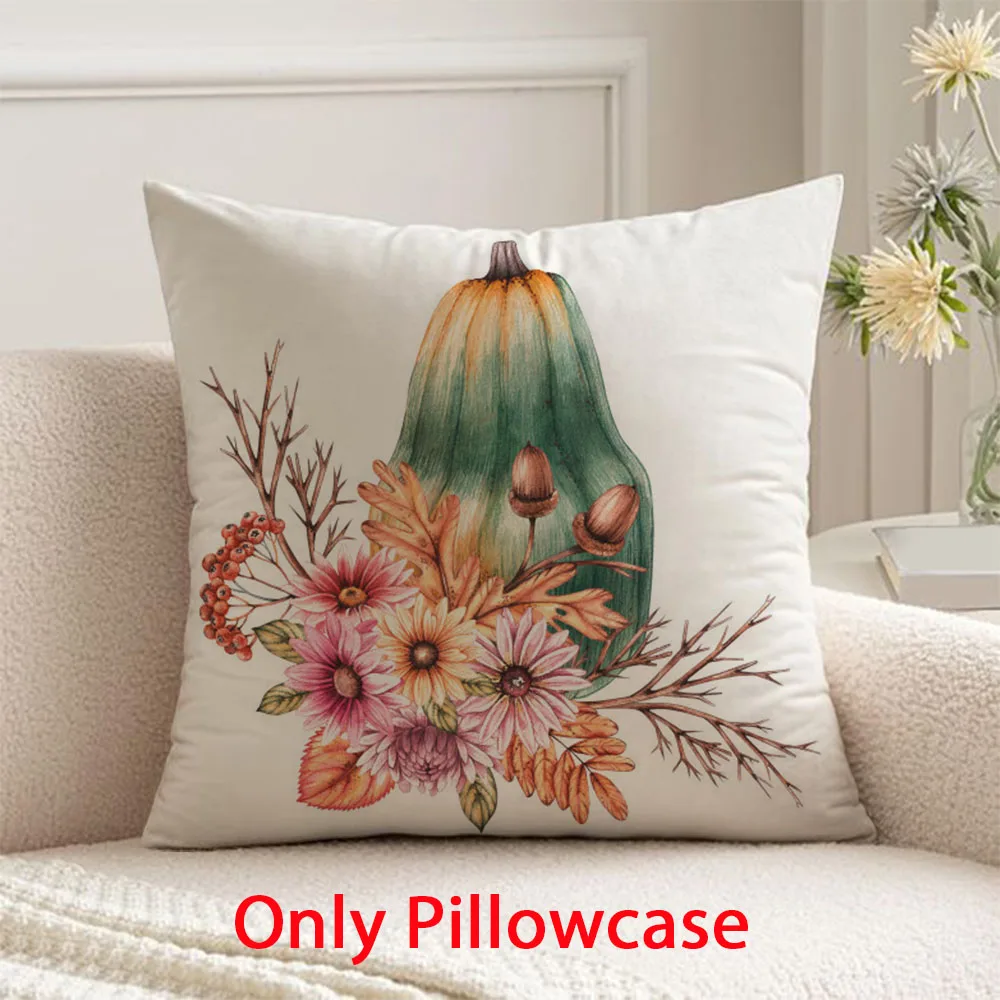 

Pumpkin pattern Pillow cover decorative 45x45 cushions cover for Autumn pillow case Harvest Festival Thanksgiving Day decor
