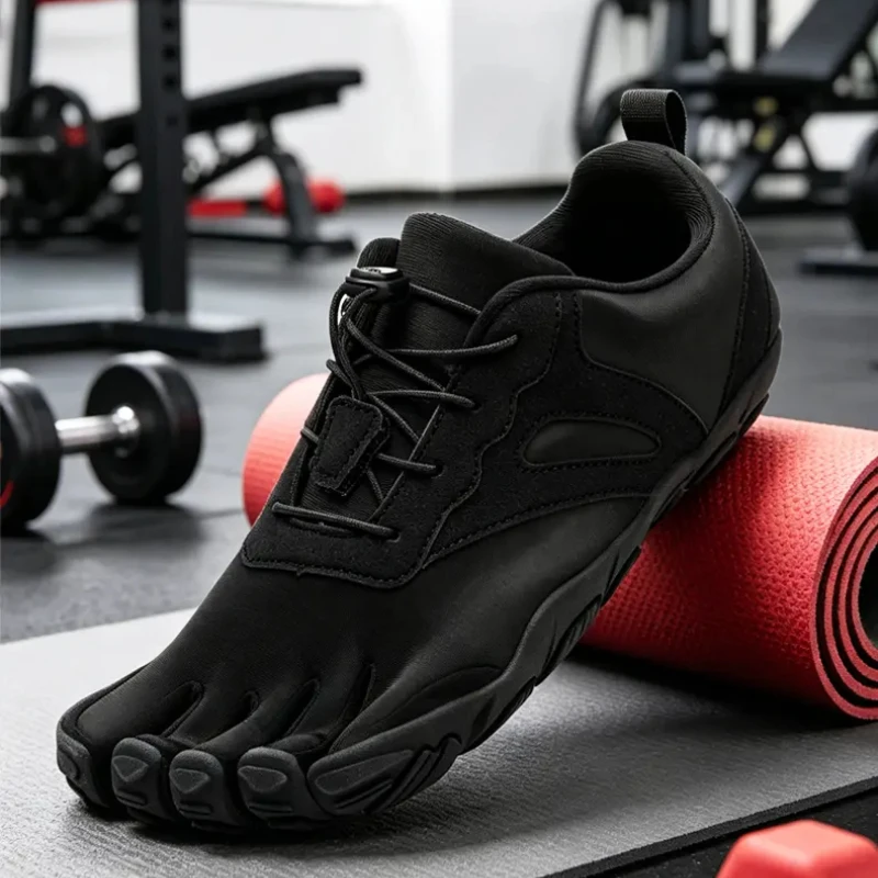 Zapatillas de fitness con punta dividida, zapatillas de cinco dedos para yoga, entrenamiento, pilates, levantamiento de pesas, sentadillas, entrenamiento descalzo, para hombre y mujer, para playa.