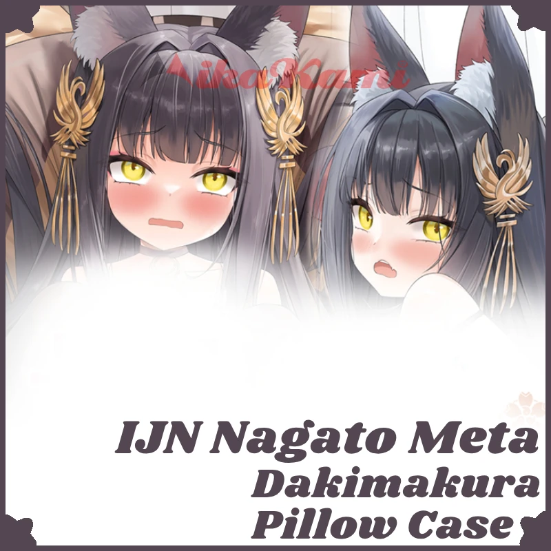 IJN Nagato Meta Dakimakura Azur Lane Game Pillow Case Sexy Pillowcase Full Body Hugging Cushion Cover Bedding Home Decor Gift