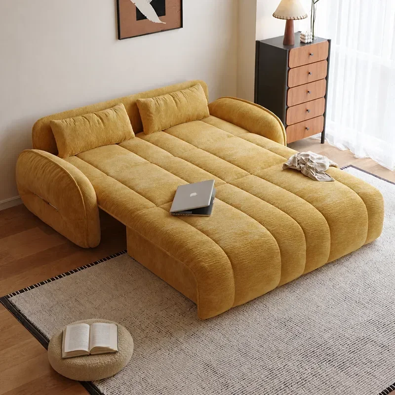 Intelligent Electric Sofa Bed Dual Purpose Foldable Couch for Living Room Small Apartment Space Saving Furniture