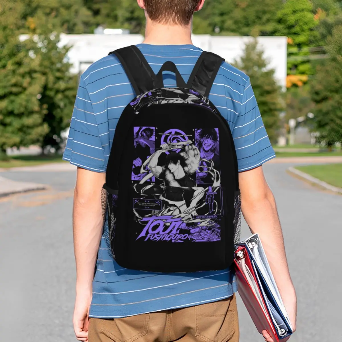Tokyo Revengers Toji Fushiguro Backpack Student BookBag Boys Girls School Bag Laptop Shoulder Bags