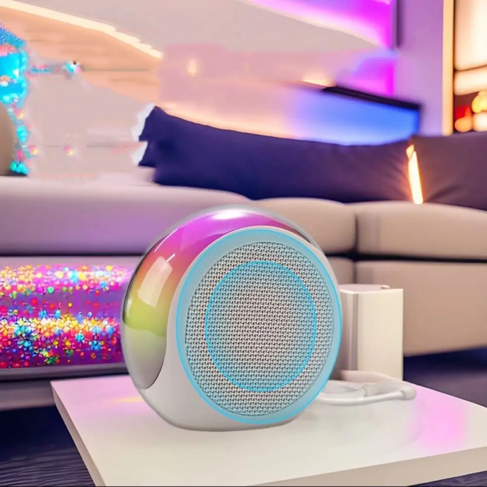 

2-in-1 Mini Bluetooth Speaker with RGB Lighting High Sound Wireless Sound Box Creative Magnetic Portable Subwoofer Sports