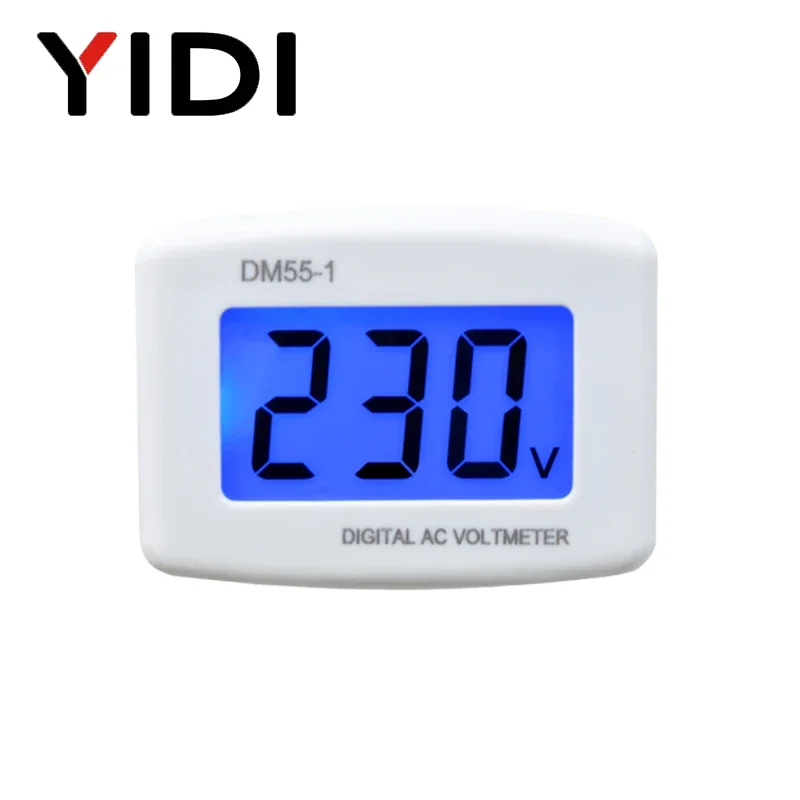 DM55-1 LCD Dispaly Panel Digital Voltmeter EU US Plug AC 110V 220V Voltage Tester Detector Monitor Socket Volt Meter for Home