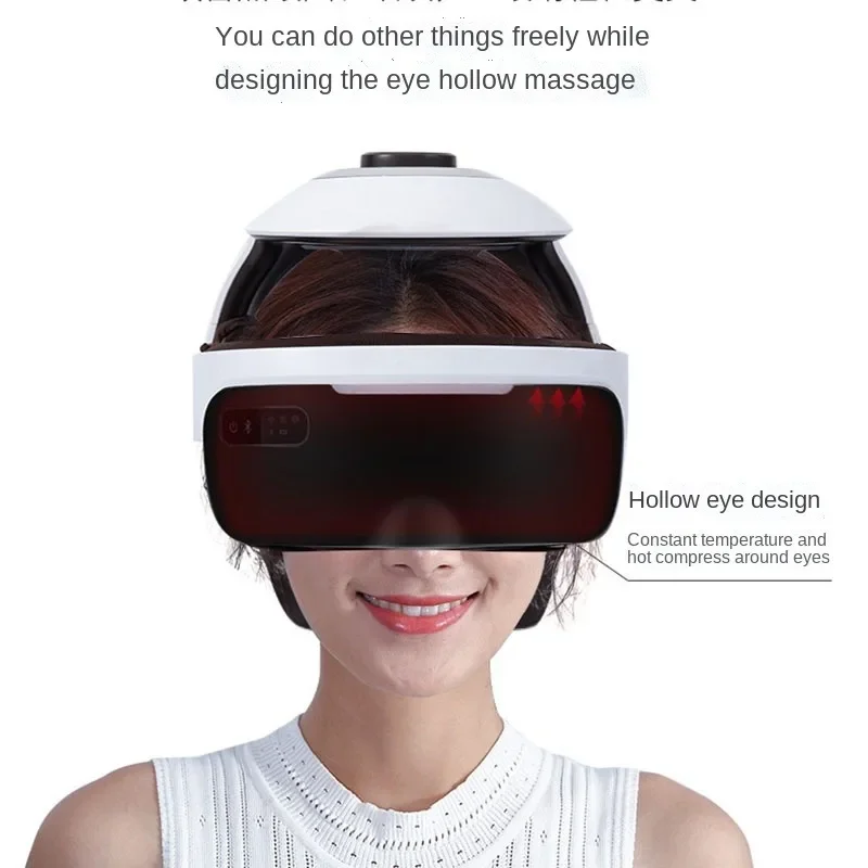 New Wireless Head and Eye Integrated Massager Music Brain Relaxation Head Massager Electric Brain Massager Instrument