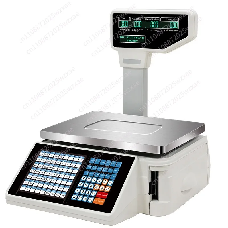 English version Barcode scale Weighing cash register All-in-one machine Barcode label printing Electronic scale Arabic Russian