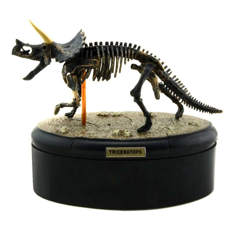 Dinosaur Skeleton Fossil ABS Assembly Dinosaur Toys Model Building Kits Collection Jurassi Park T-rex Skull Decoration Crafts