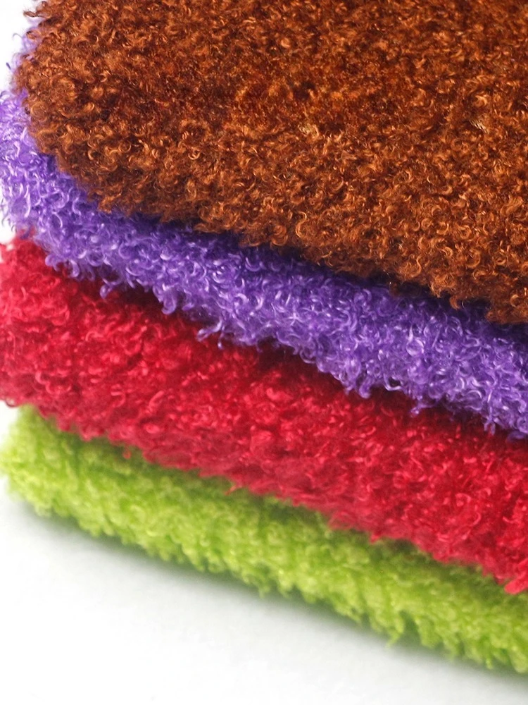 

Lamb's Fleece Plush Fabric for Fluffy DIY Sewing Carpet Cushion Doll Hair Clothing Scarf Cloth By Meter Material