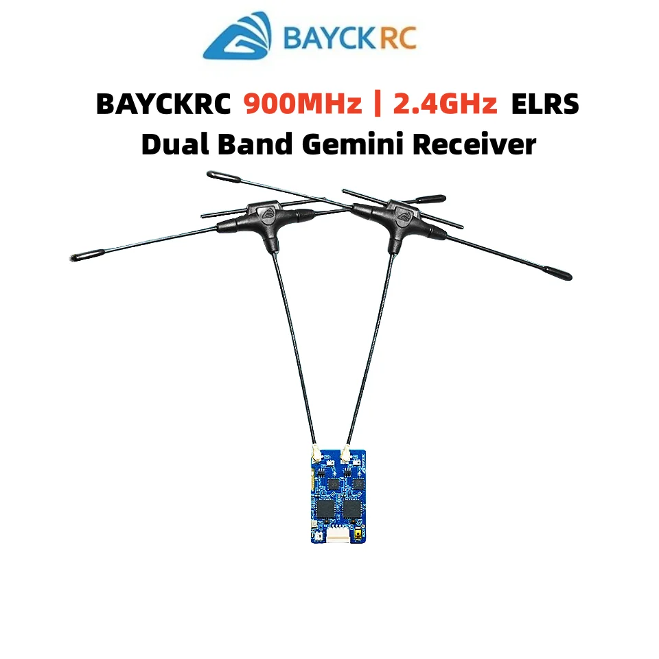 BAYCK 900MHz 2.4GHz 915M ELRS Dual Band Gemini Receiver ExpressLRS RX TCXO For RC FPV Racing Long Range Drone Fixed Wing