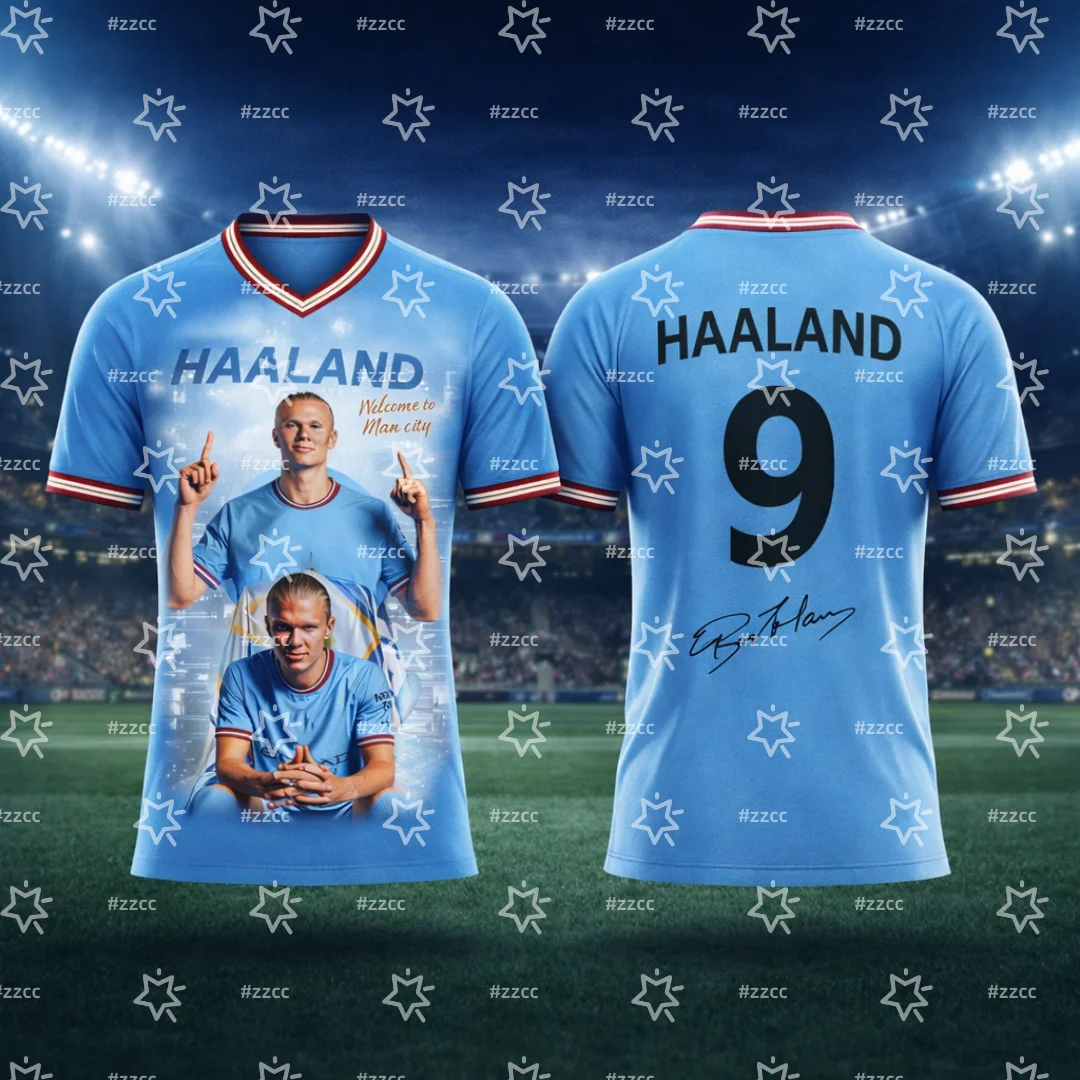 camisa-de-futebol-erling-haaland-nº-9-2026-kit-de-treino-para-jogos-camiseta-masculina-esportiva-de-verao-roupa-infantil-camiseta-feminina-para-ciclismo