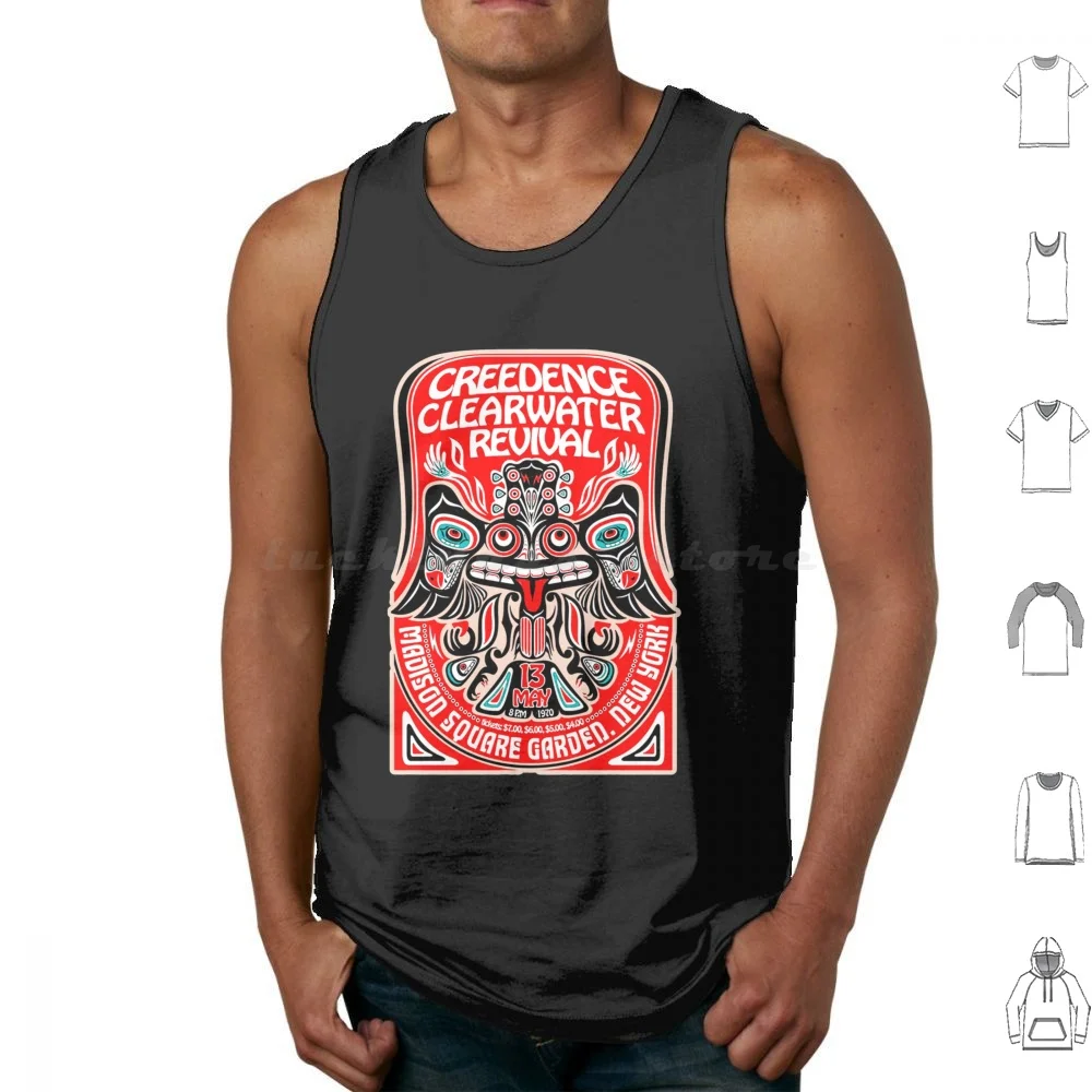 Best Seller-Creedence Clearwater Revival Tank Tops Vest Sleeveless Creedence Clearwater Revival Creedence Ccr Music Revival