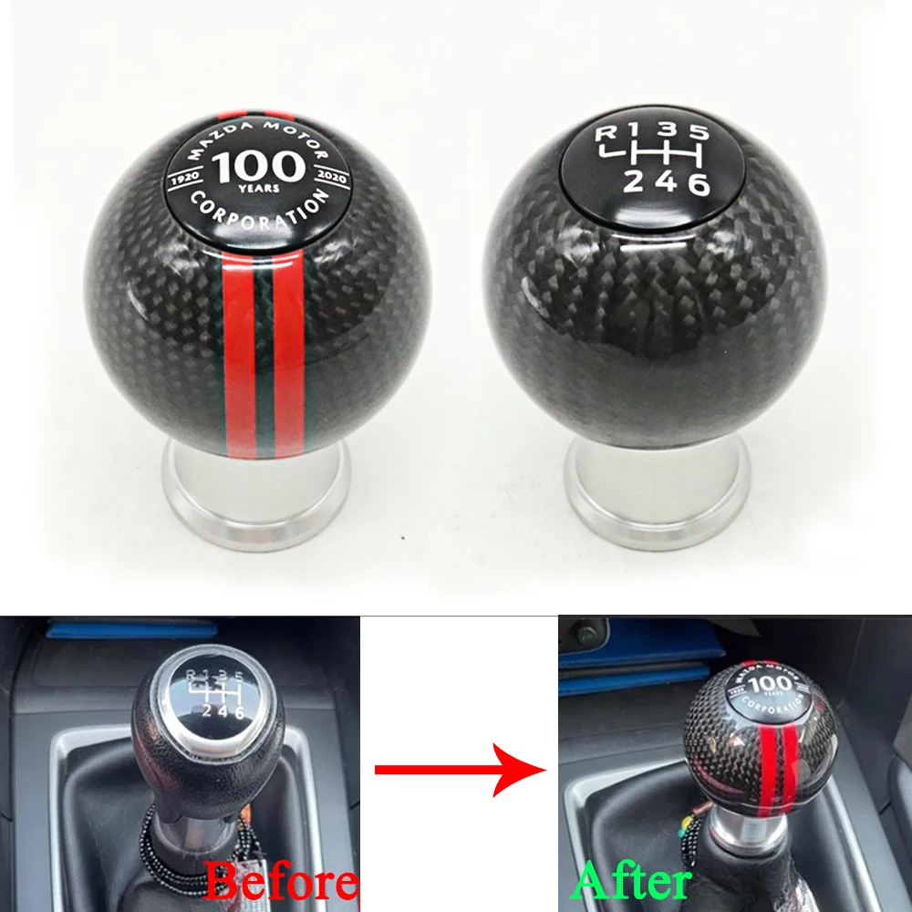 

Car 6 Speed Manual Transmission Modified 35th 100th Anniversary Gear Shift Knob For Mazda 3 Axela 6 Atenza 5 MX5 MX-5 CX-5 CX5