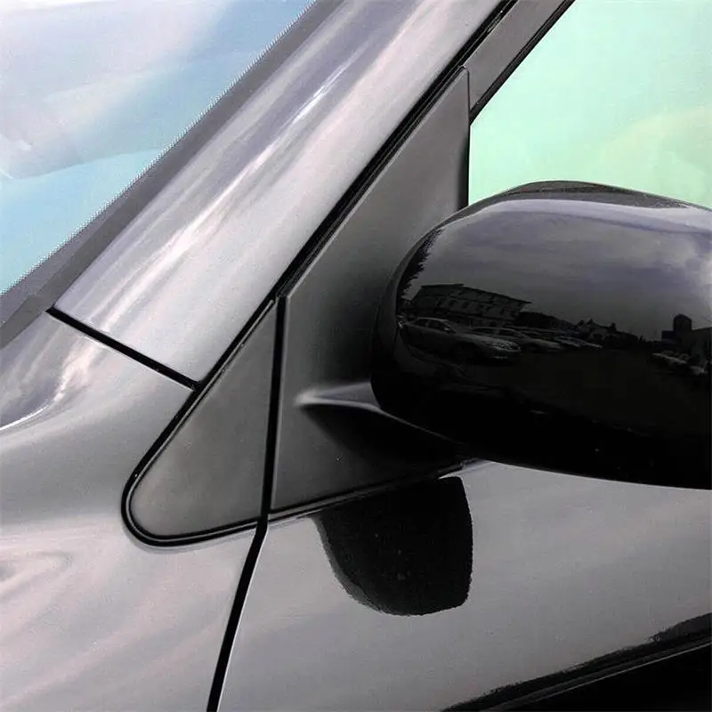 1 Pair For Toyota RAV4 2009-2011 2012 Car Door Side Mirror Corner Triangle Trim Covers Black 60118-0R020 60117-0R020 Left Right