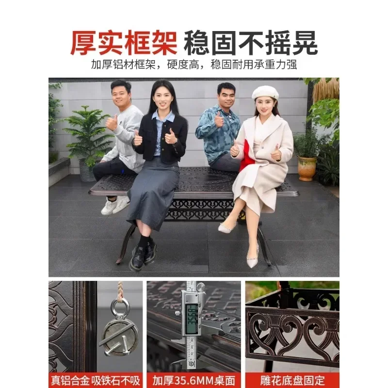 Dining Table Outdoor Garden Garden Yard Weather Resistant Easy Assembly Sturdy Durable Stable Construction Heavy Duty