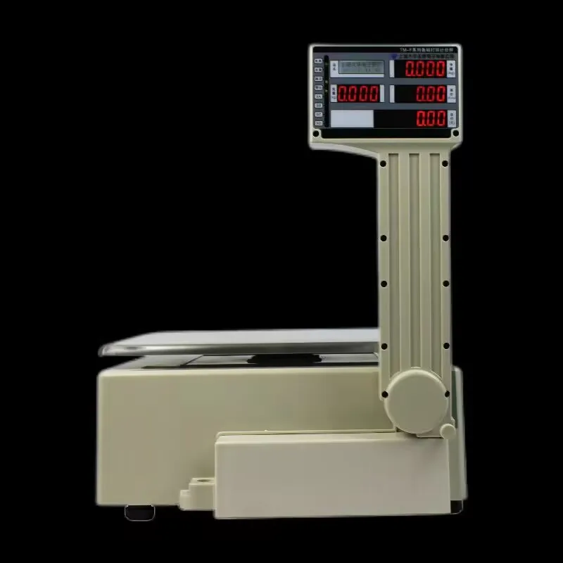 ！@AIDA ACS-S100 Platform Scale Barcode Printing Rugged Design 30kg Capacity OEM Flexible Software Management Simplified Weighing