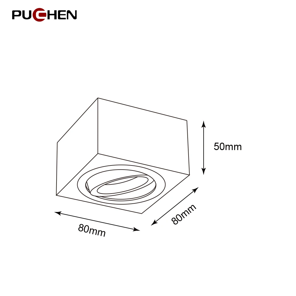 Puchen LED النازل داخلي ضوء السقف COB الشمال الأضواء الرئيسية مصباح للزينة سطح شنت مصباح غرفة النوم