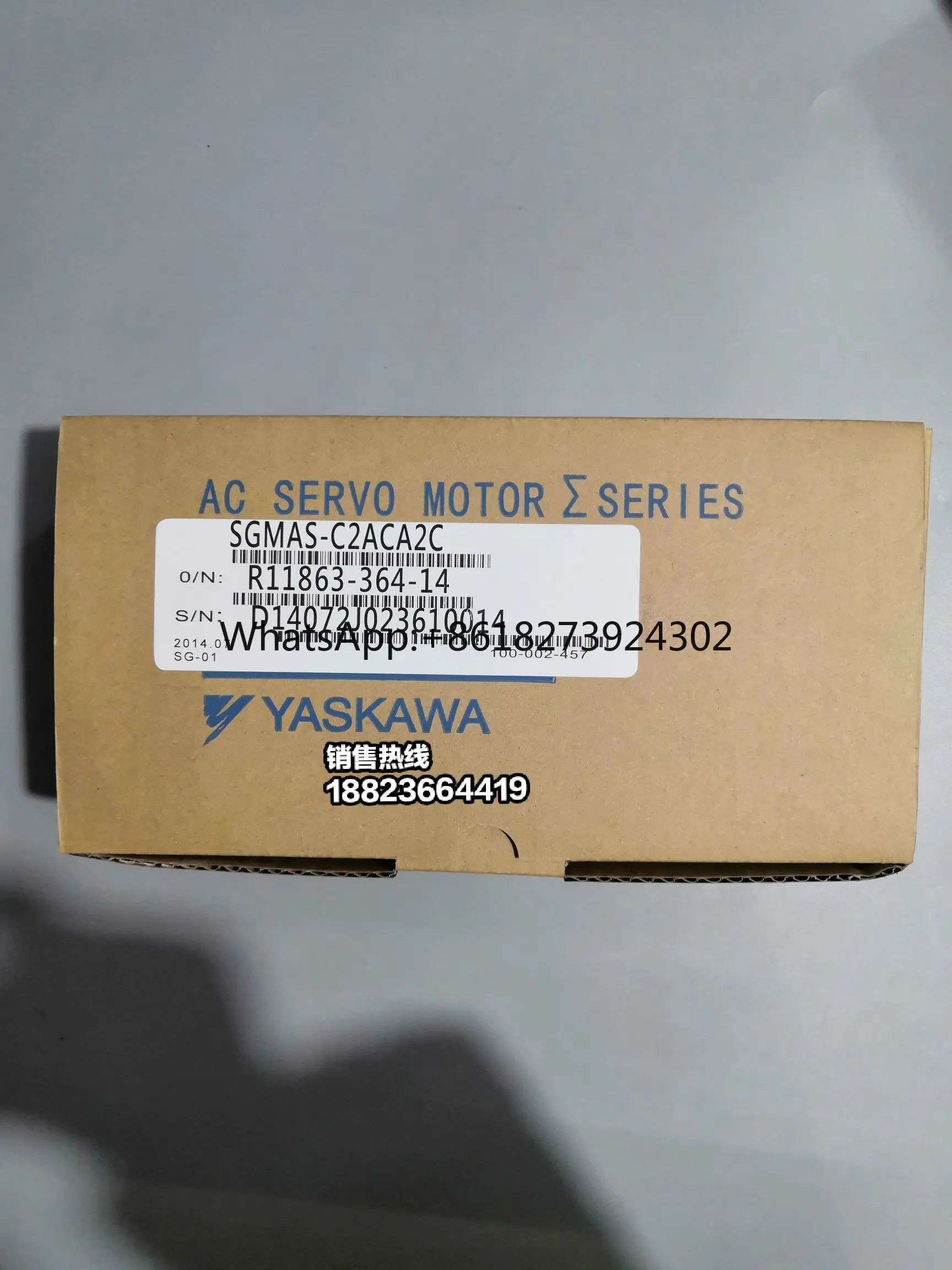 

SGMAS-C2ACA2C Yaskawa Servo Motor, Brand New Original Spot Free Shipping