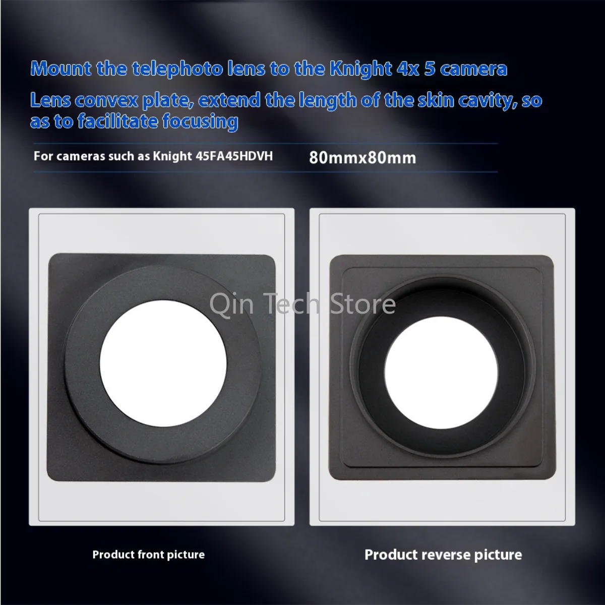 عدسة مجلس الفارس 80x80 مللي متر 12 مللي متر 22 مللي متر تمديد ل 45FA HD VH-R 4x5 كاميرا كبيرة الحجم