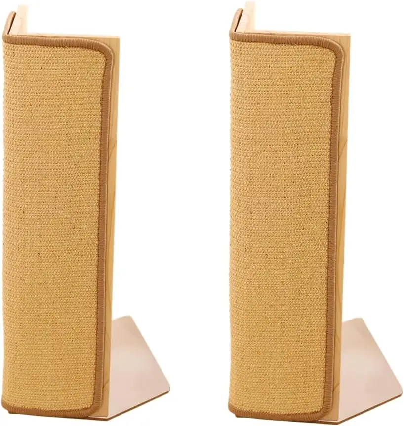 

2-Pack 24.5" Tall Cat Sisal Corner Scratcher, Couch Protector with Replaceable Pads