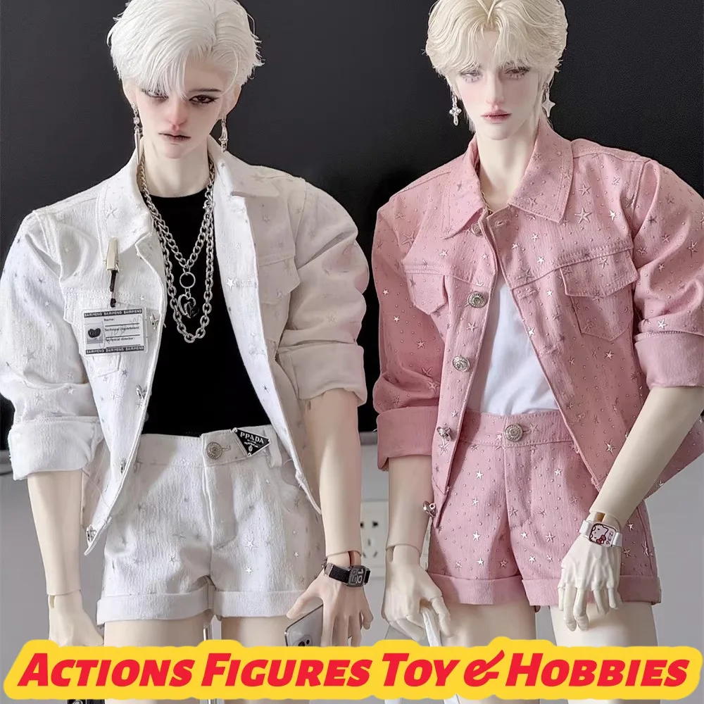 

Доставка в течение 60 дней. Комплект из джинсовой куртки и шорт для кукол BJD. Костюм с блестящими звездами и бабочками для моделей id/dz/dk/mz75 Strong Uncle.