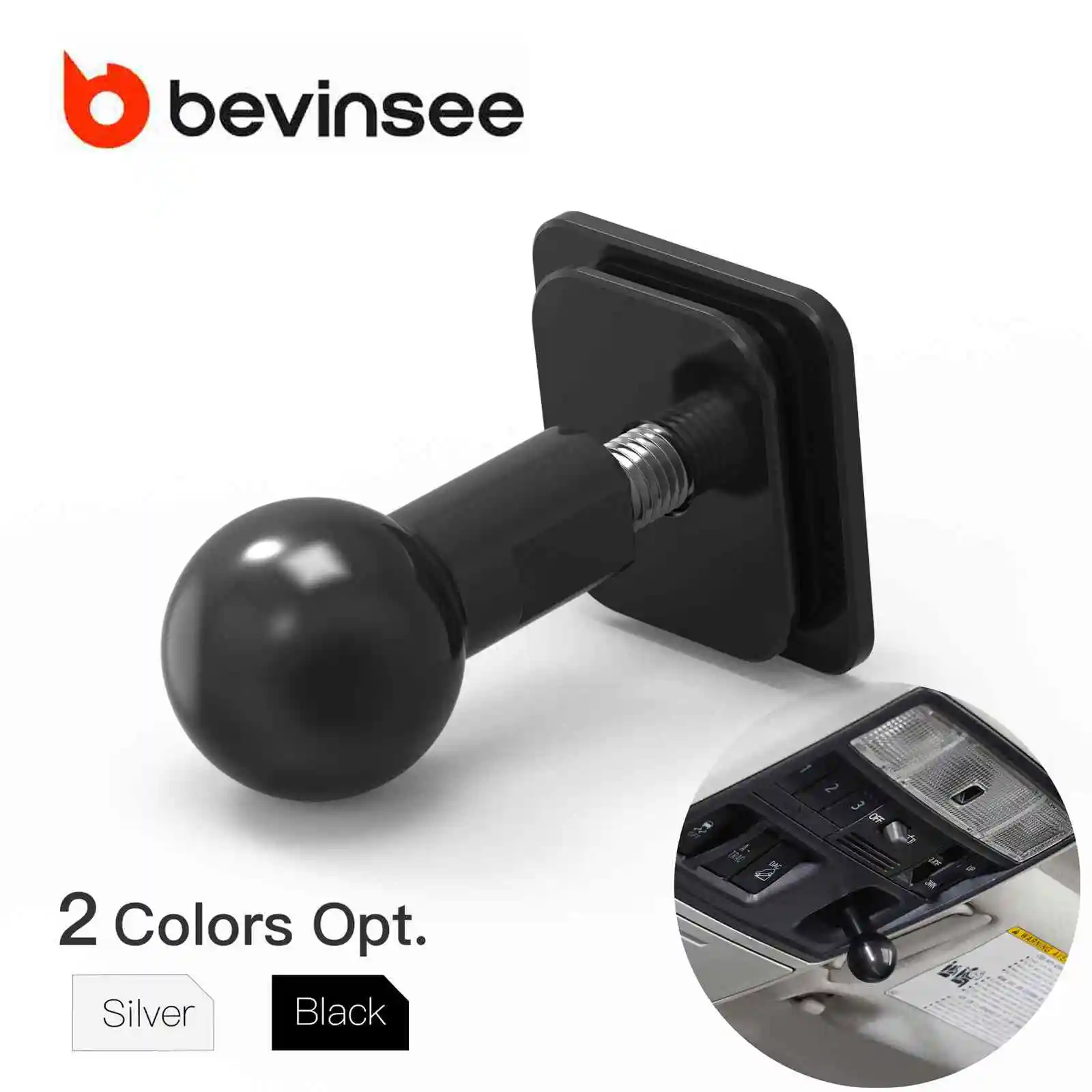 

Billet Aluminium Overhead Console Ball Mount Adapter for Toyota 4Runner 2010-2024, Replace 86750-35010