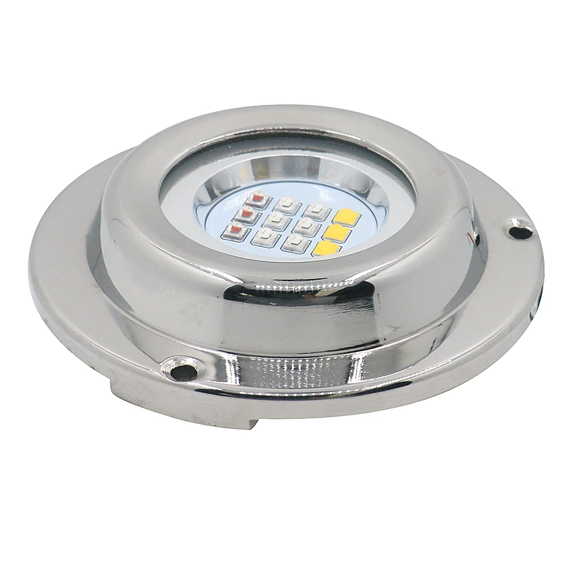 12V 24v Outdoor IP68 Boat Butt Decoration Underwater Flood Point Boat Underwater Light Emitting Diode Light