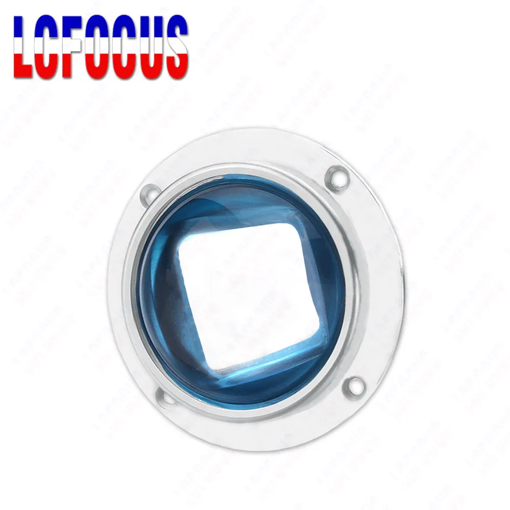 30 45 60 90 120 stopni soczewka LED szkło optyczne 67mm + kolimator odbłyśnika + wspornik mocujący do 20W 30W 50W 100W chipy LED dużej mocy