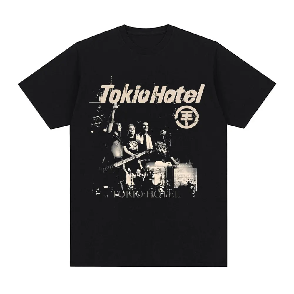 

Rock Band Tokio Hotel Beyond The World 2023 Tour Concert T-shirt Men's Fashion Casual Short Sleeve T Shirt Hip Hop Punk T-shirts