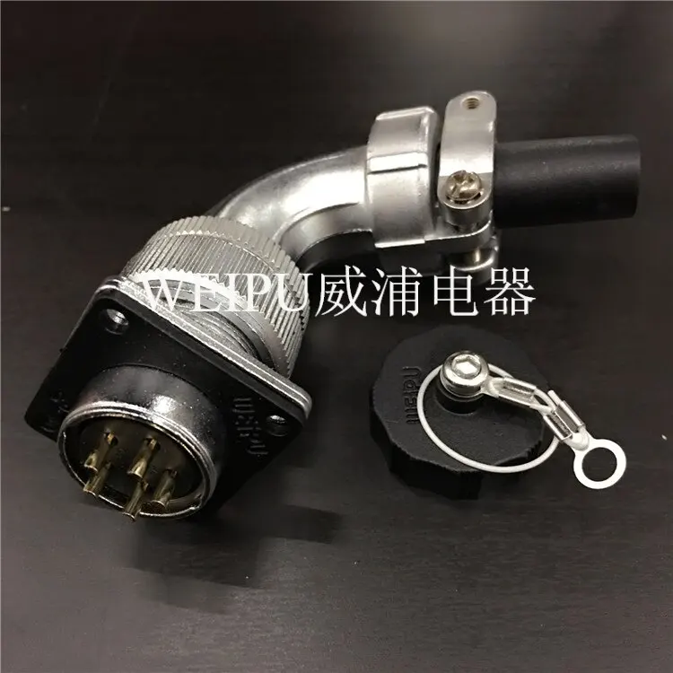 2PCS  WEIPU aviation plug WS20 2 3 4 5 6 7 9 12-pin TS/Z elbow connector