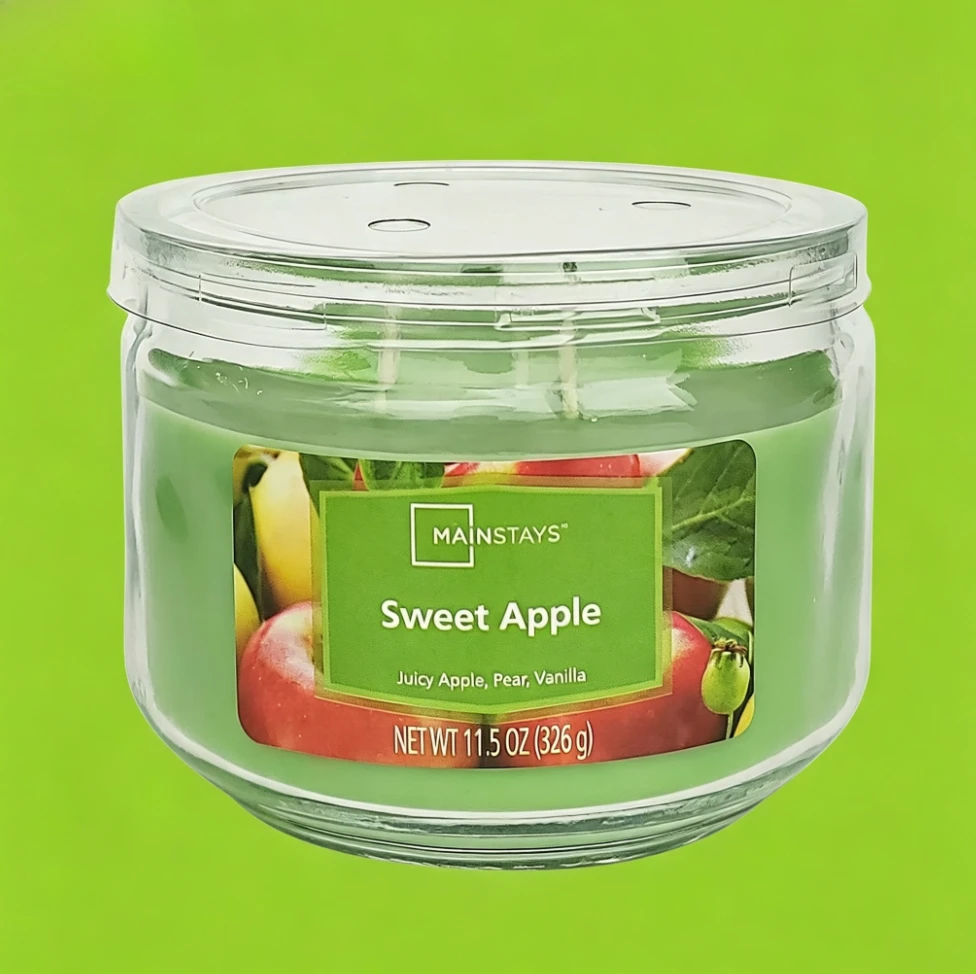 Home Fragrance Jar - BLUE-Glass Jar Candle with Sweet Scent,