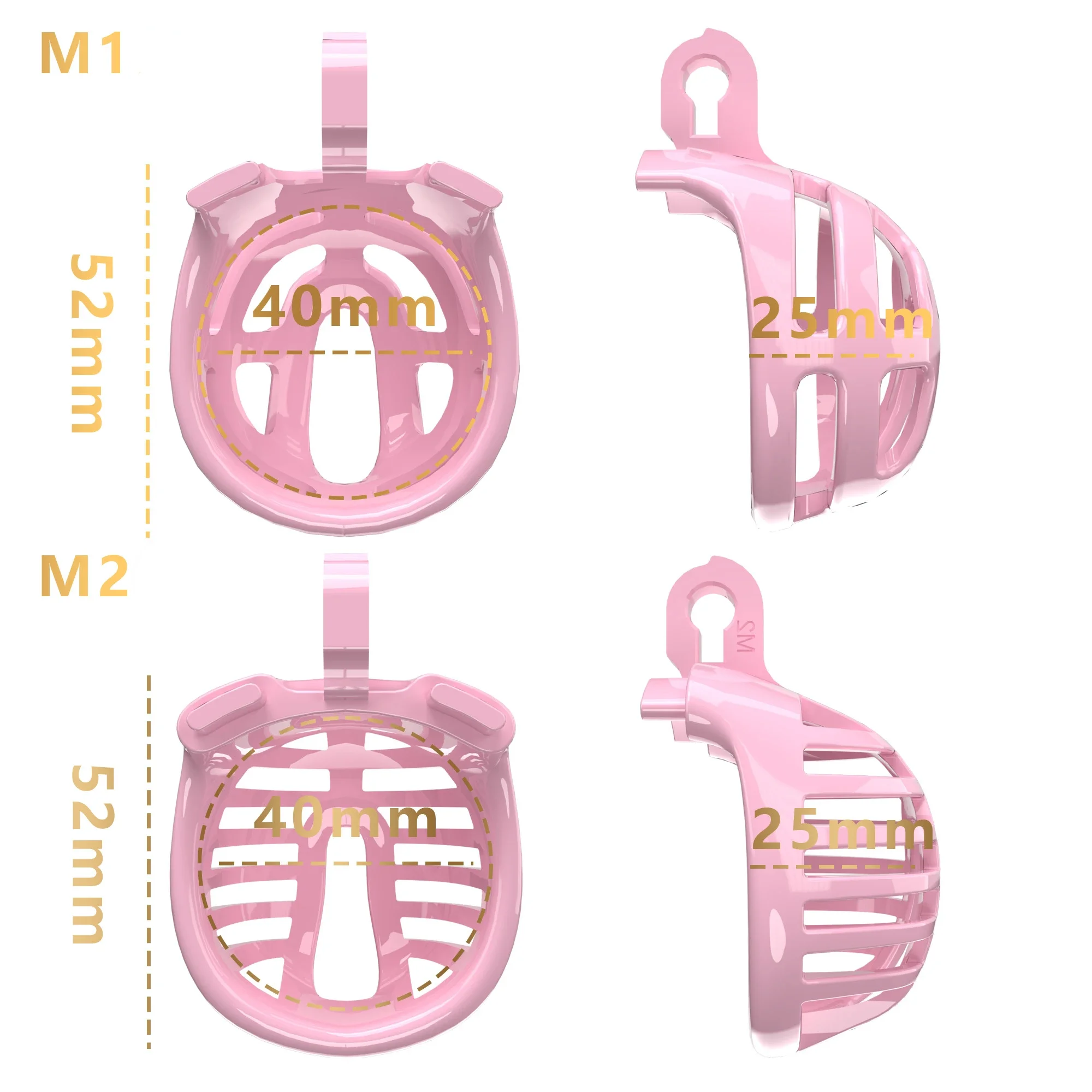 Bdsm Male Chastity Device Cock Cage Lightweight Chastity Cage정조대Body-Safe ABS Penis Cage for Men with 5 Different Sizes Ring 18+