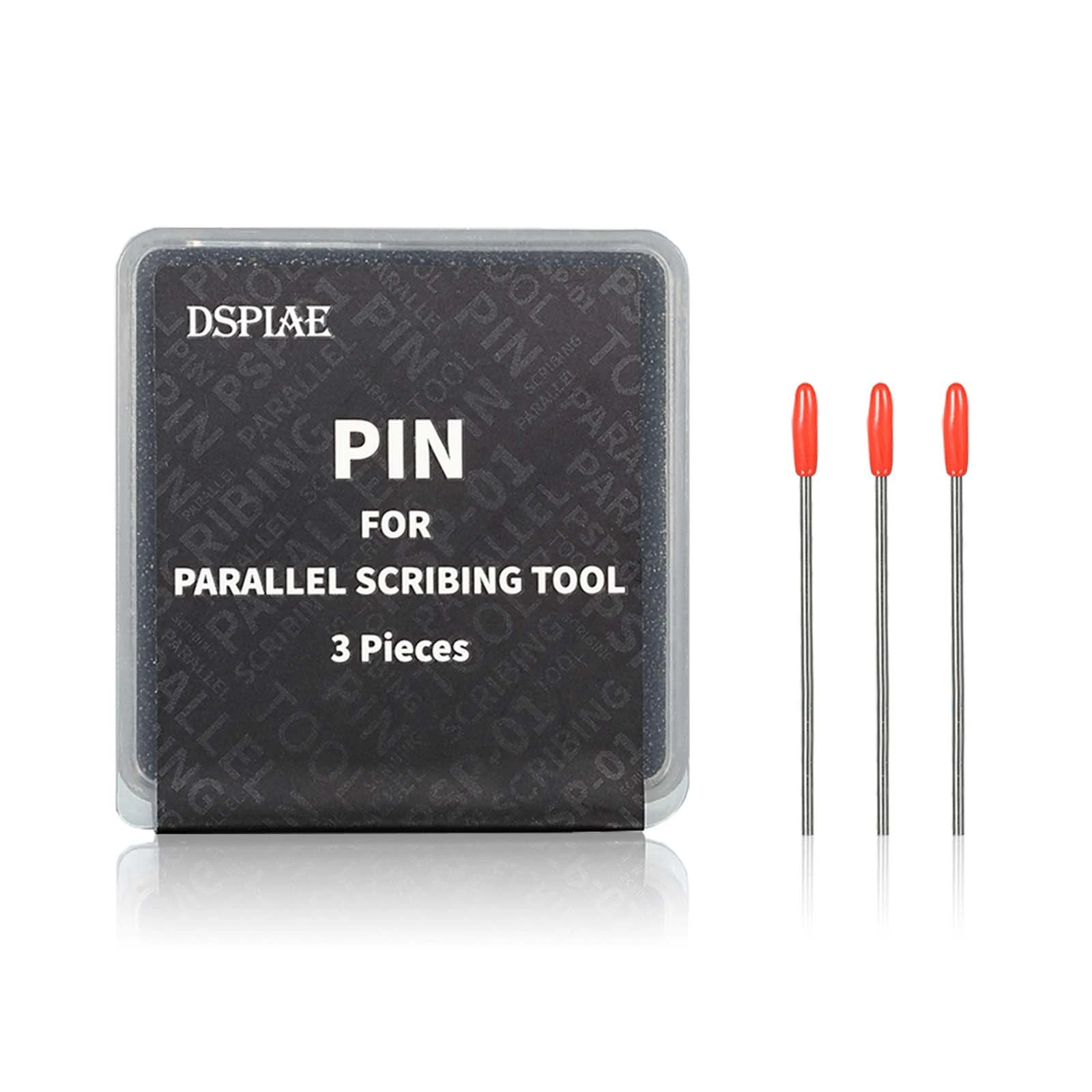 Dspiae AT-PST Parallel Scribing Tool Isometric Line Engraver Parallel Line Carving Tool Scribed Line Pin Black 110*40*6mm New