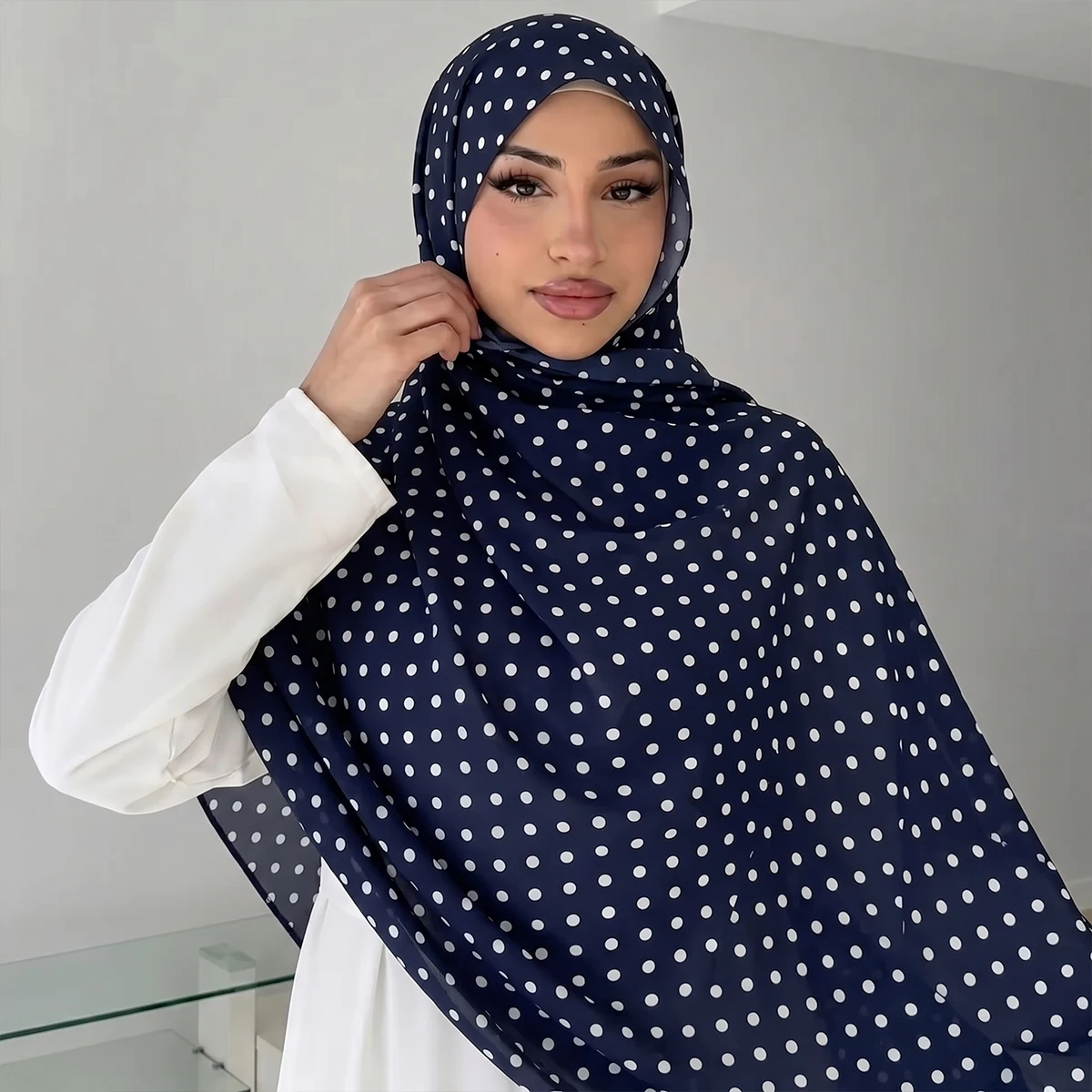 Neuer Damen-Hijab-Schal mit Aquarellmuster, Vintage-Luxus-Strandtuch, 180 cm langes Kopftuch, Bohemien-Muslim-Accessoires – Detail 13