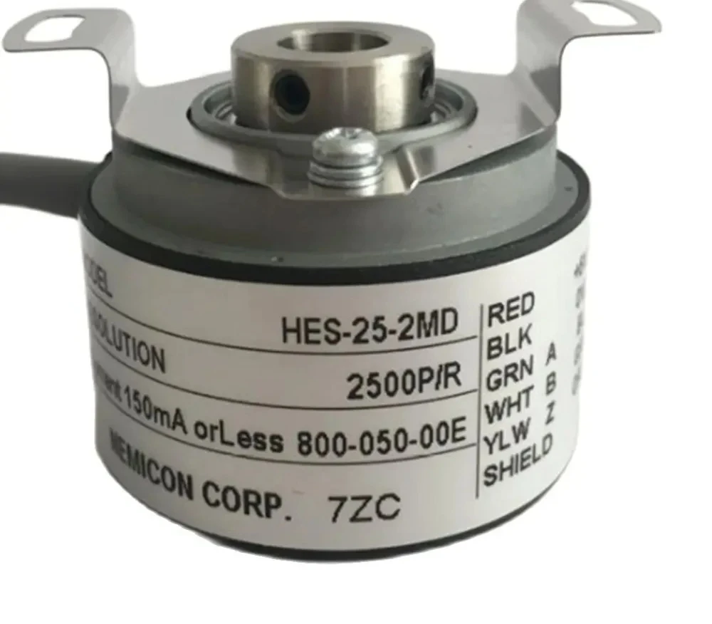 NEMICON 8mm Hollow Shaft Rotary Encoder 600PPR 1000PPR Push-pull PNP Line Driver Output HES-03-2HCP HES-25-2MD
