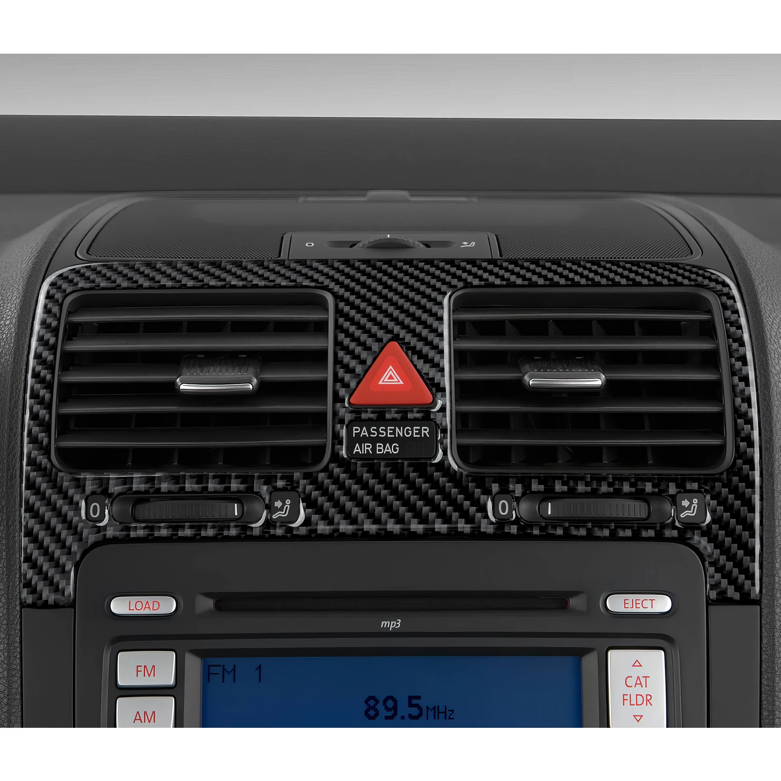 For VW Jetta V Golf V MK5 R32 GTI Plus Variant, Central Air Outlet Panel, Carbon Fiber Interior Sticker, Car Trim Accessories - view 4