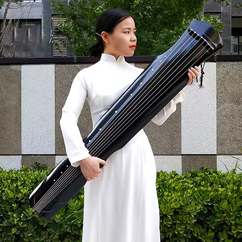 Fuxi Guqin 7 Струны 123см Paulownia Деревянный Китайский Guqin Ручной Работы Начинающий Guzheng Zither Традиционные Китайские Инструментальные Подарки