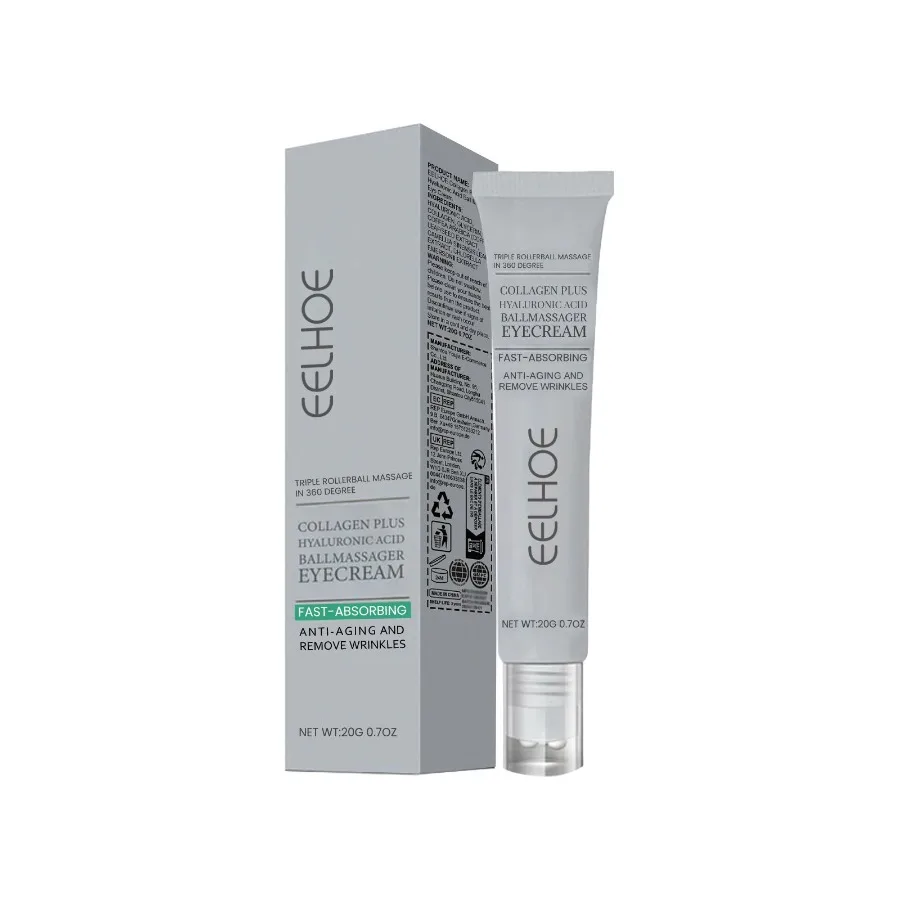 

EELHOE Collagen Hyaluronic Acid Massager Eye Cream For Fine Lines And Delicate Skin Care Eye Cream