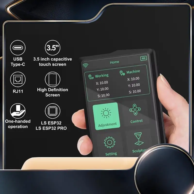 

3.5Inch Touch Screen For TTS Pro Engraver Portable Handheld Display Compatible TTS-55 Pro TTS-10 Pro TTS-20Pro-N34R