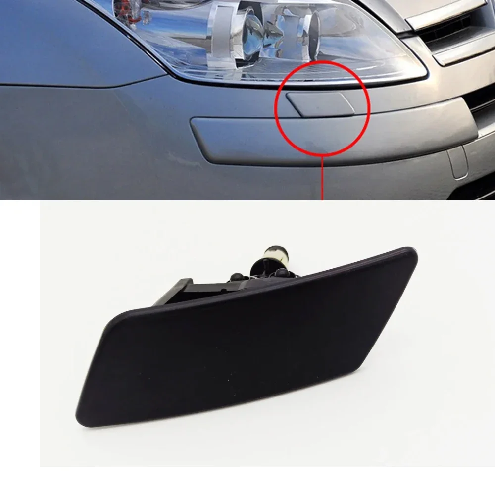 Car headlight cleaning spray nozzle jet cover cap headlamp bumper HID washer cap accessories for citroen c4