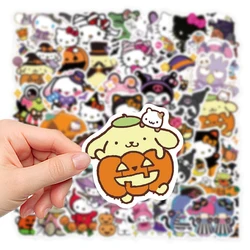 10/30/52PCS Halloween Graffiti Stickers Cute Sanrio Sticker Luggage Laptop Phone Car Bike Cartoon Decals Helllo Kitty Kuromi Toy