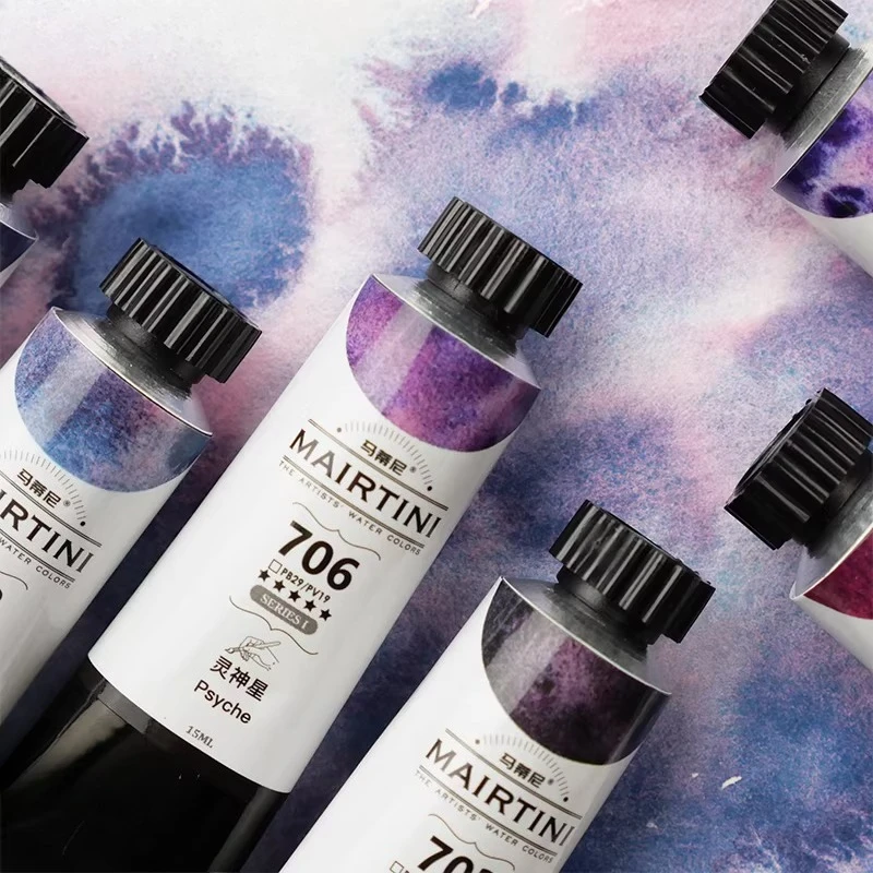 15ml Layered Sedimentary Watercolor Paints/art Students Painting Creation Graffiti Outdoor Sketching Portable Watercolor Paints