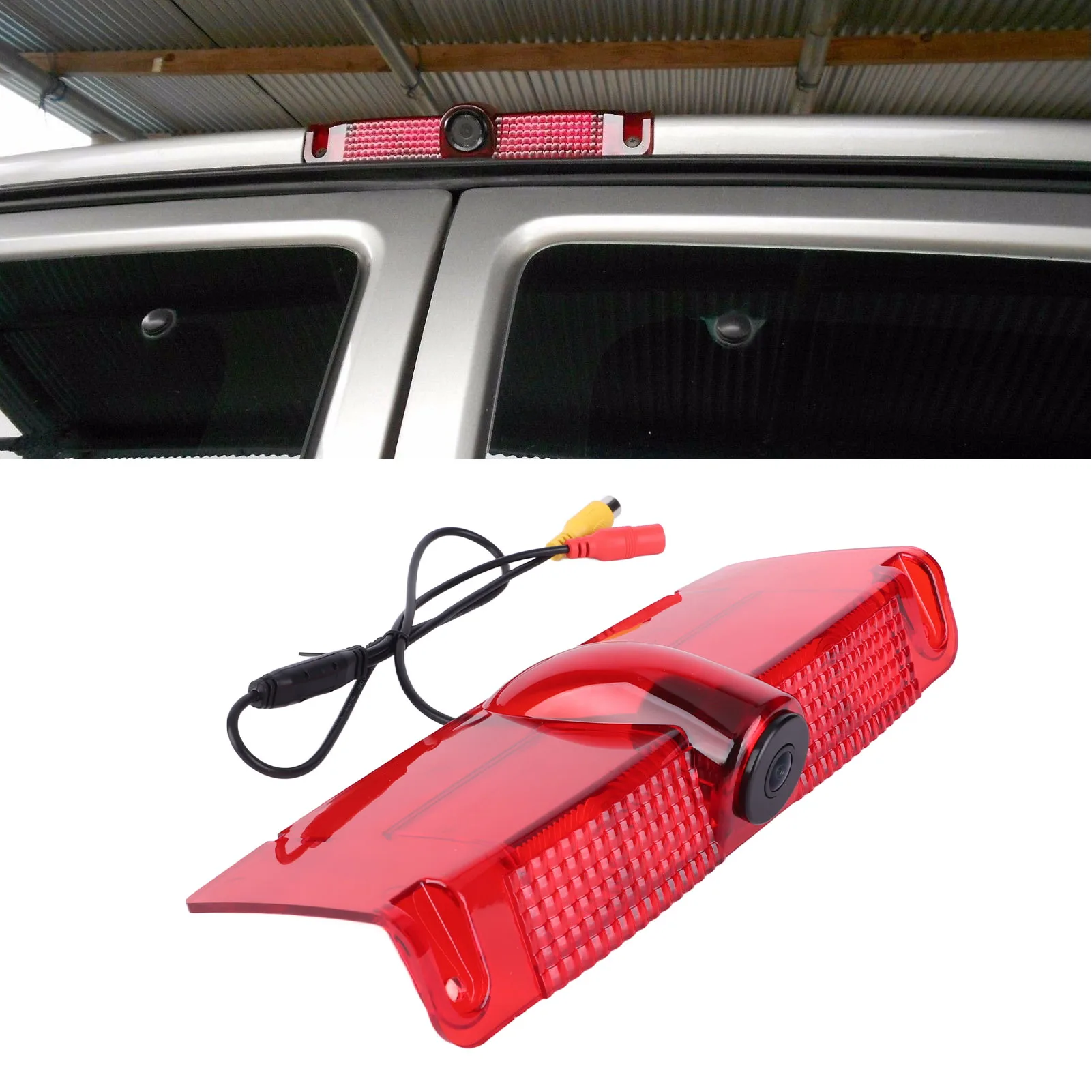 

Backup Camera Rear View Camera Rear View Camera 3rd Brake Light Position Mounted Fit for Express Van 2003‑2017 Reverse Camera