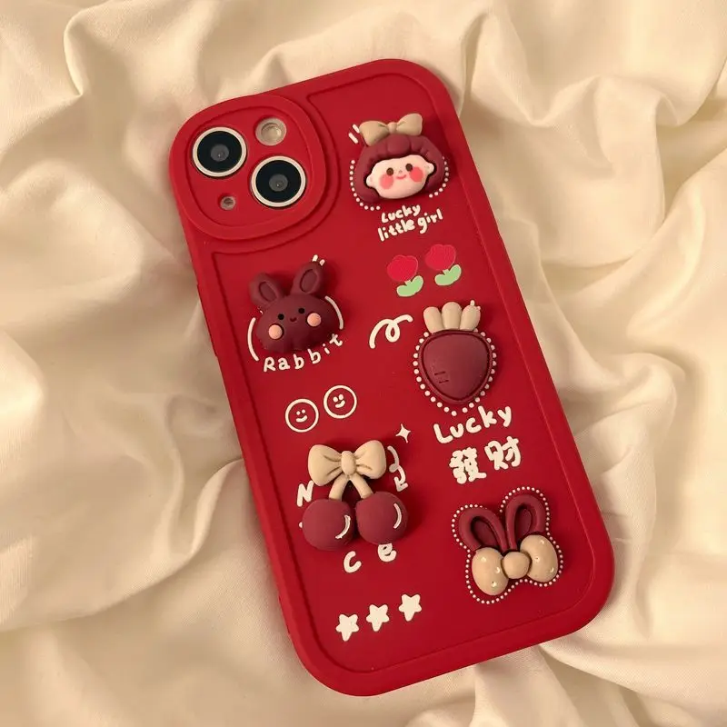 red Make a fortune Phone Case For iPhone 14 Plus 7 8 X XS XR 11 12 13 Pro Max Silicone Cases Cover