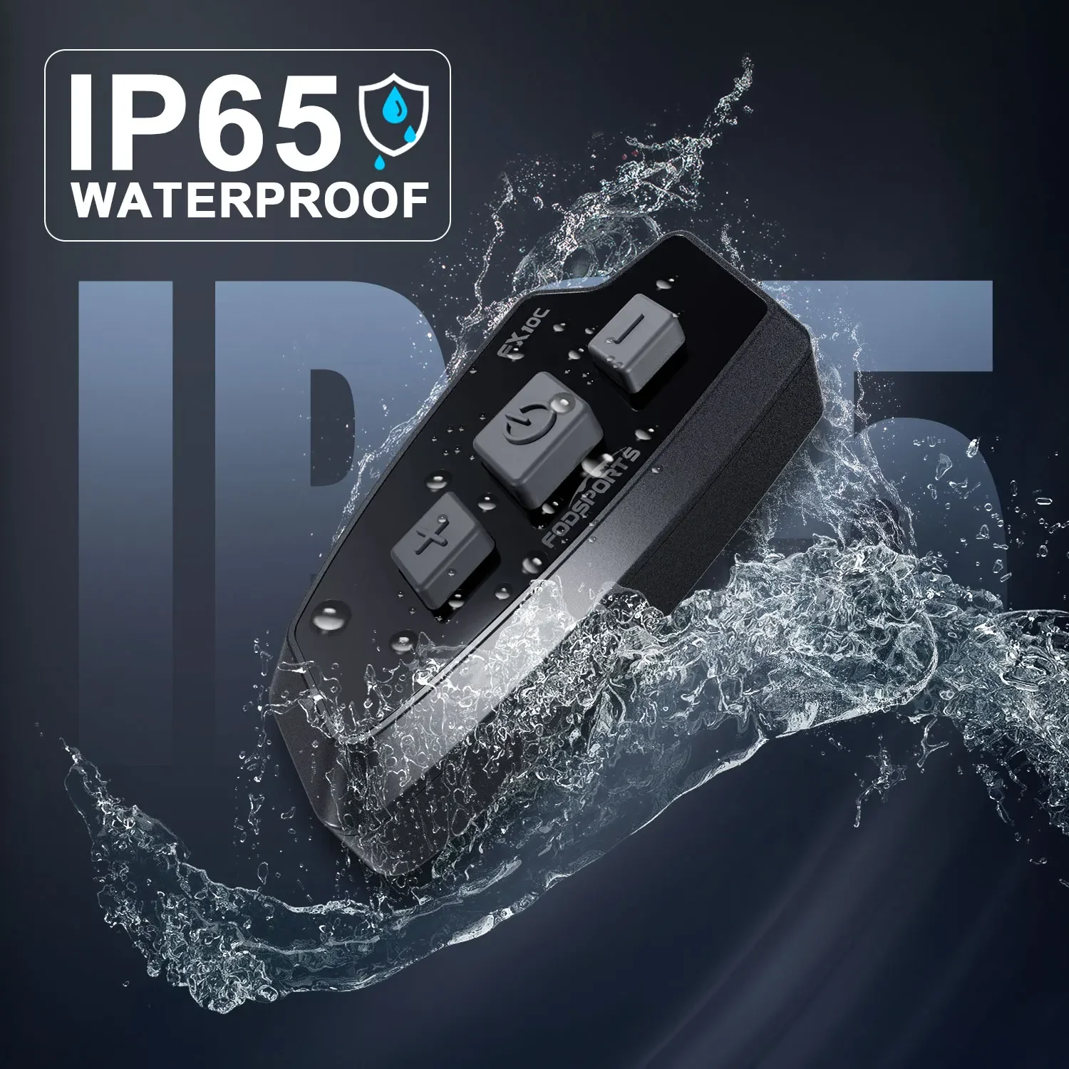 2 piezas Fodsports FX10C 1KM rango de intercomunicación conectividad ilimitada intercomunicador Bluetooth auriculares intercomunicador de motocicleta